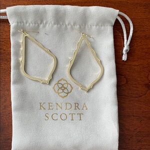Kendra Scott Gold Geometric Drop Earrings